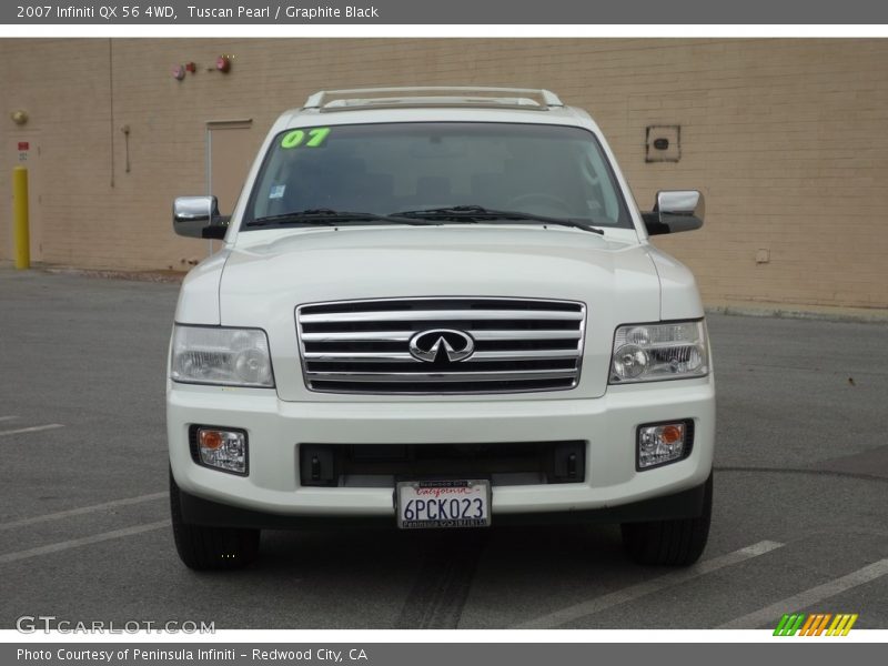 Tuscan Pearl / Graphite Black 2007 Infiniti QX 56 4WD