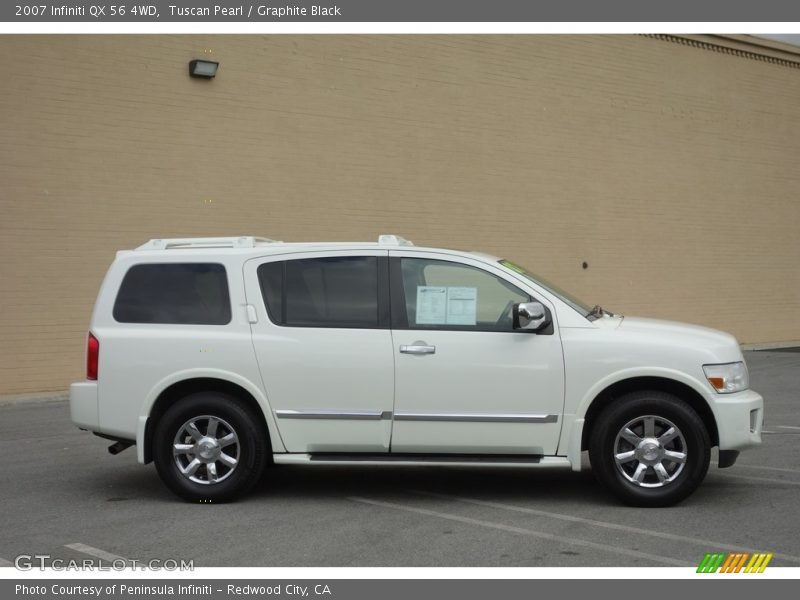 Tuscan Pearl / Graphite Black 2007 Infiniti QX 56 4WD
