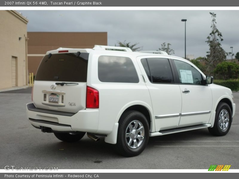 Tuscan Pearl / Graphite Black 2007 Infiniti QX 56 4WD