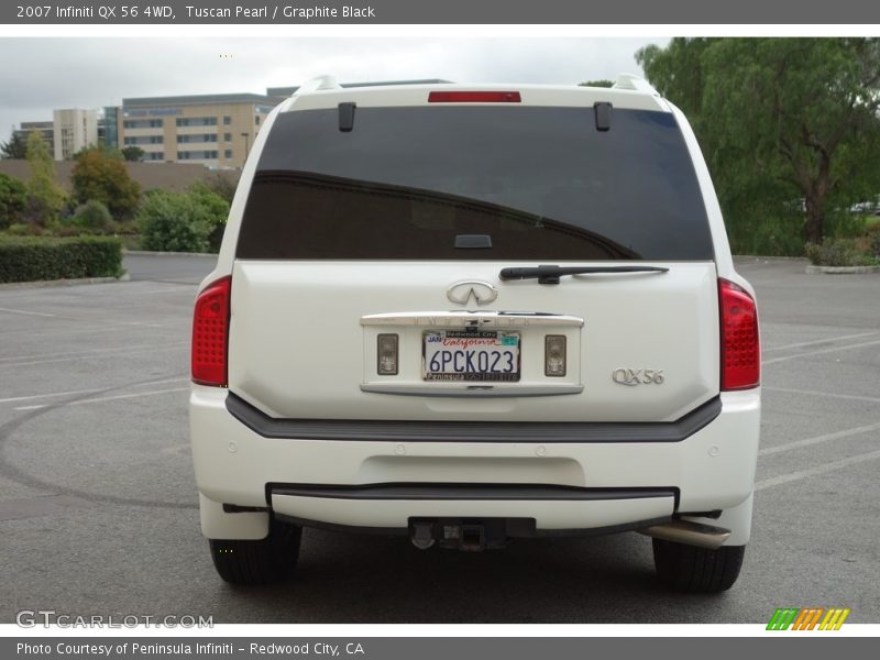 Tuscan Pearl / Graphite Black 2007 Infiniti QX 56 4WD