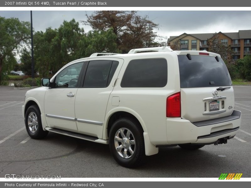 Tuscan Pearl / Graphite Black 2007 Infiniti QX 56 4WD