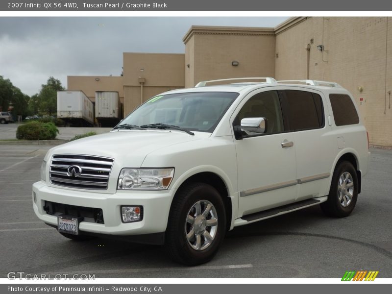 Tuscan Pearl / Graphite Black 2007 Infiniti QX 56 4WD