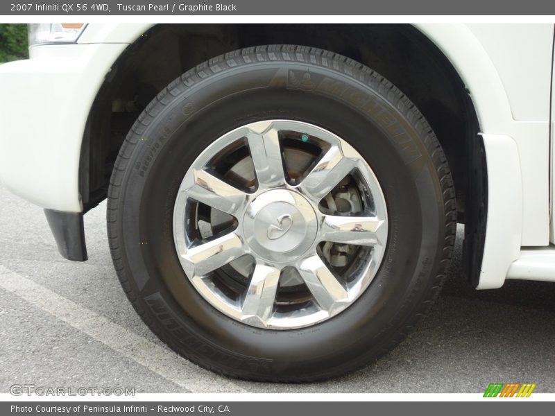 Tuscan Pearl / Graphite Black 2007 Infiniti QX 56 4WD