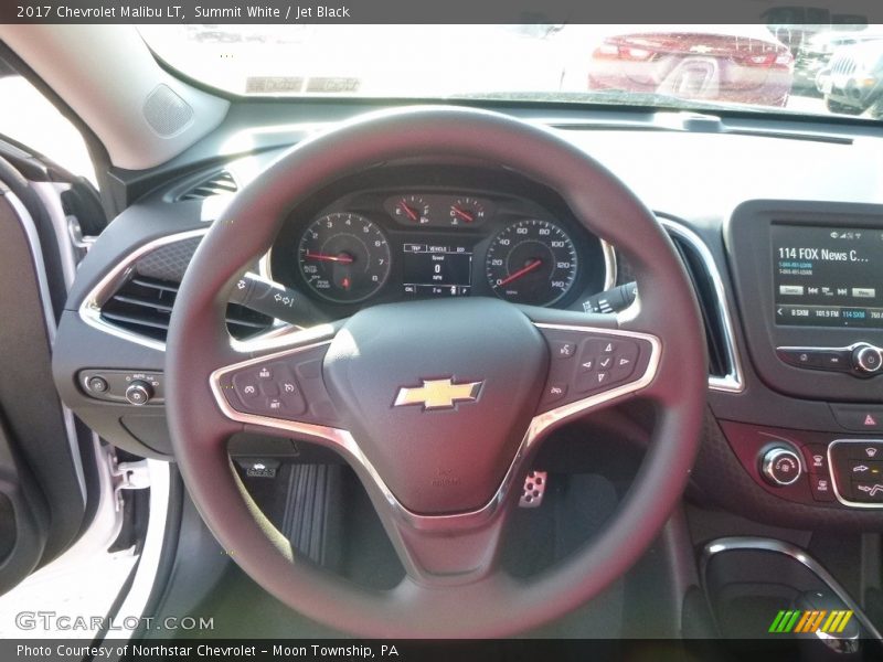 Summit White / Jet Black 2017 Chevrolet Malibu LT