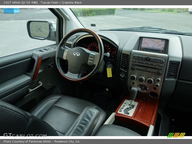 Tuscan Pearl / Graphite Black 2007 Infiniti QX 56 4WD