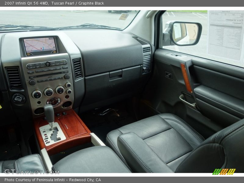 Tuscan Pearl / Graphite Black 2007 Infiniti QX 56 4WD