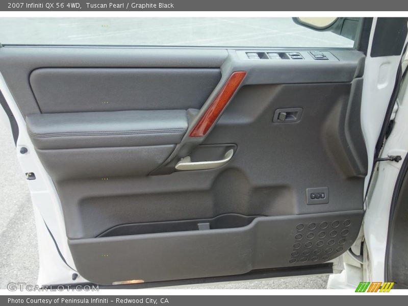 Tuscan Pearl / Graphite Black 2007 Infiniti QX 56 4WD
