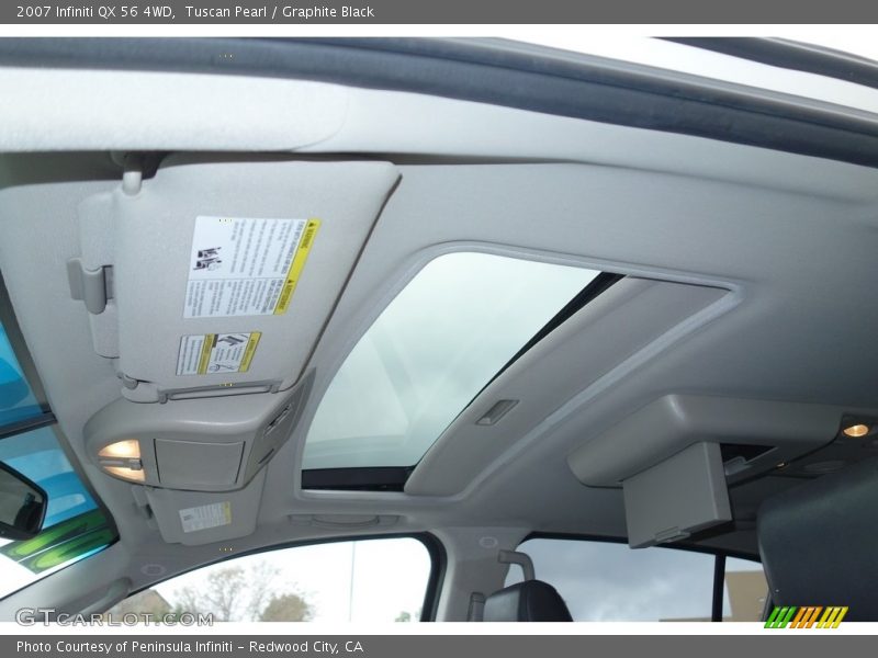 Tuscan Pearl / Graphite Black 2007 Infiniti QX 56 4WD
