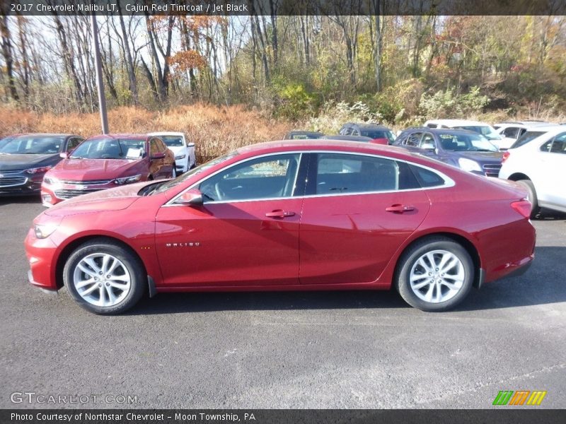 Cajun Red Tintcoat / Jet Black 2017 Chevrolet Malibu LT