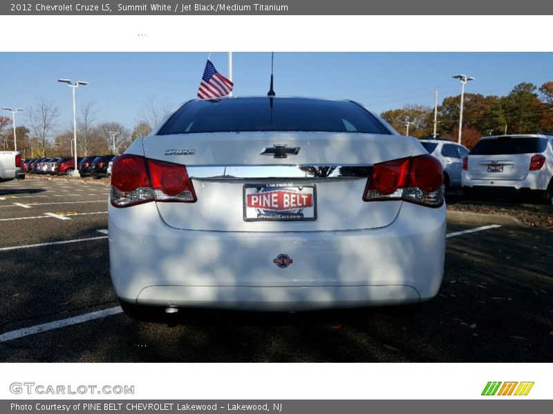 Summit White / Jet Black/Medium Titanium 2012 Chevrolet Cruze LS