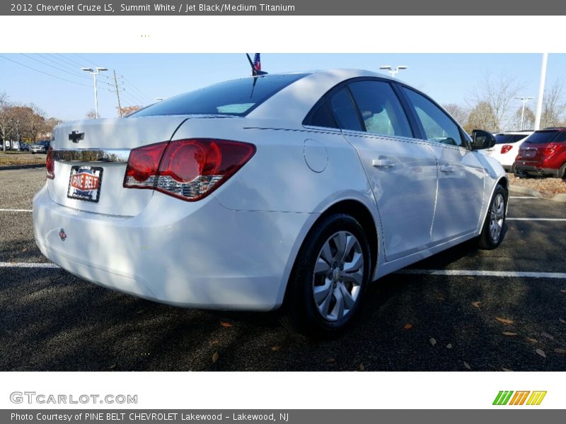 Summit White / Jet Black/Medium Titanium 2012 Chevrolet Cruze LS