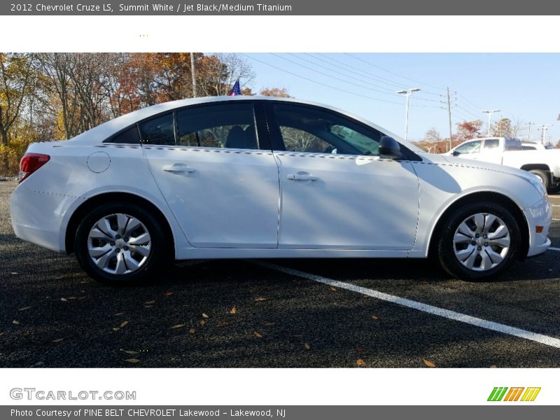 Summit White / Jet Black/Medium Titanium 2012 Chevrolet Cruze LS