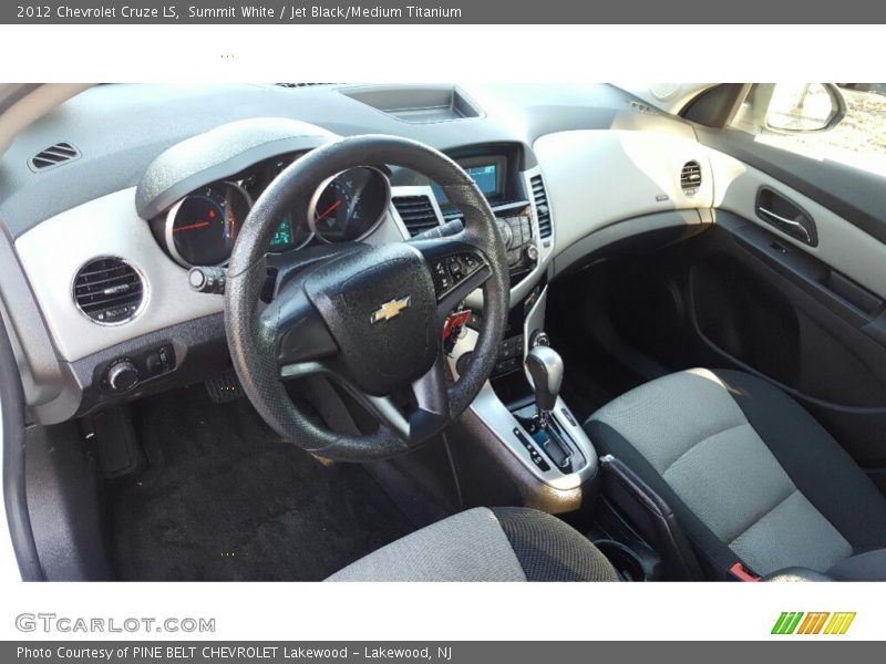 Summit White / Jet Black/Medium Titanium 2012 Chevrolet Cruze LS