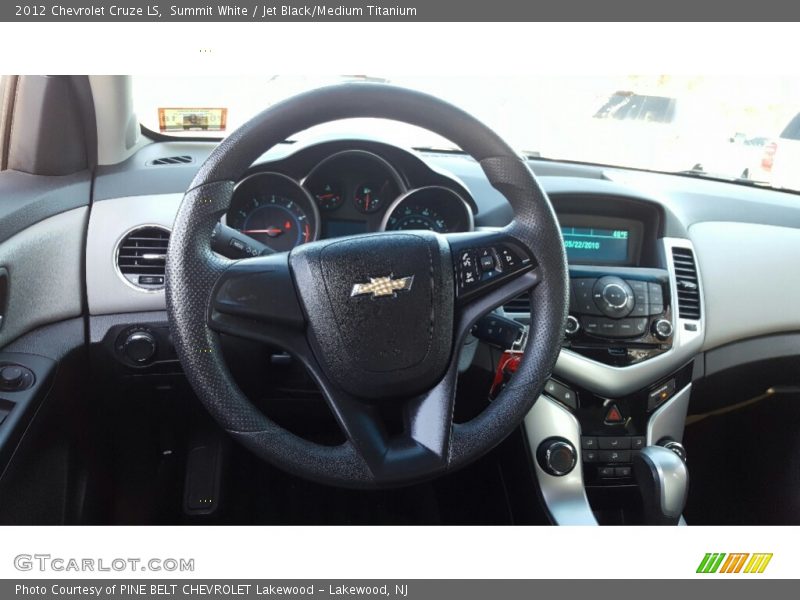 Summit White / Jet Black/Medium Titanium 2012 Chevrolet Cruze LS