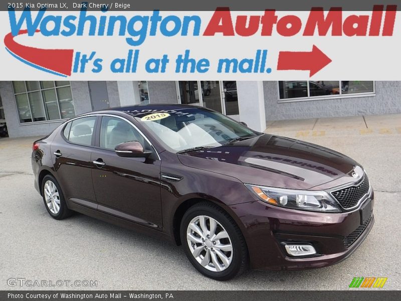 Dark Cherry / Beige 2015 Kia Optima LX