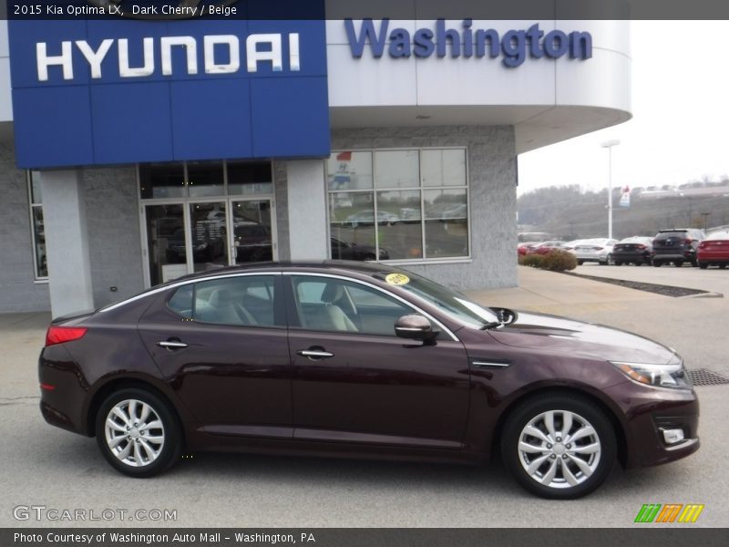 Dark Cherry / Beige 2015 Kia Optima LX