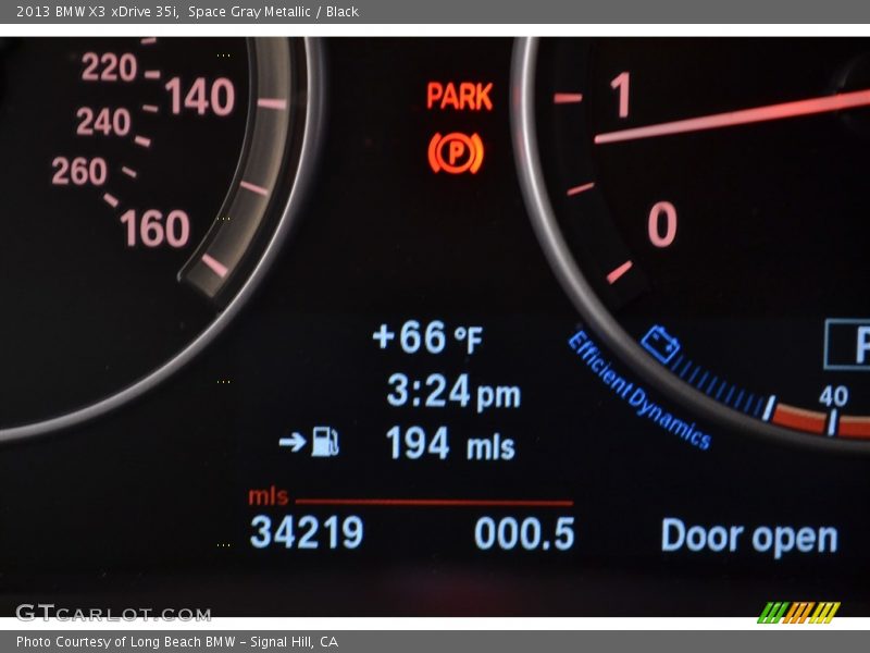 Space Gray Metallic / Black 2013 BMW X3 xDrive 35i