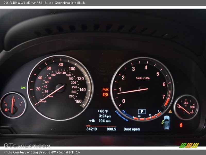 Space Gray Metallic / Black 2013 BMW X3 xDrive 35i