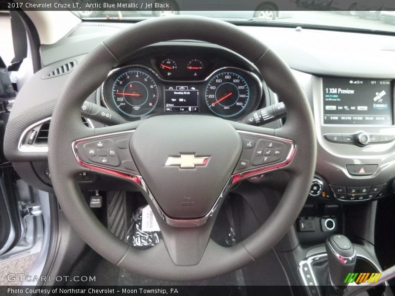 Arctic Blue Metallic / Jet Black 2017 Chevrolet Cruze LT