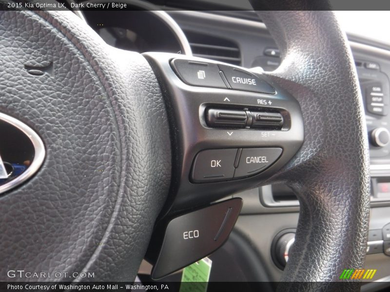 Dark Cherry / Beige 2015 Kia Optima LX