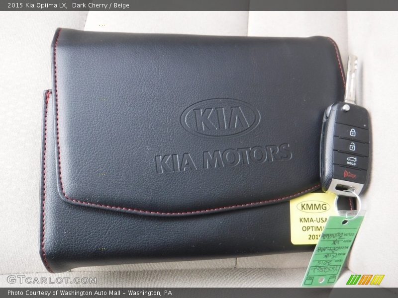 Dark Cherry / Beige 2015 Kia Optima LX