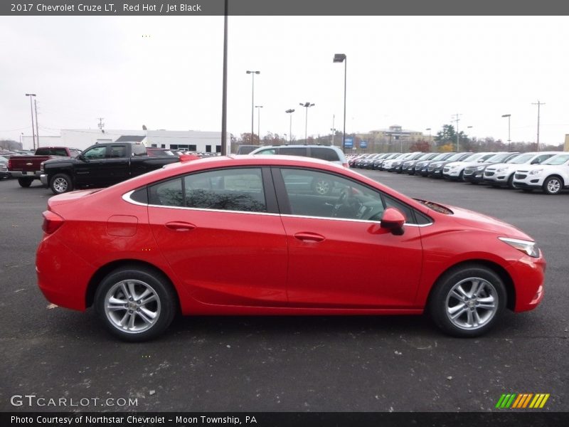 Red Hot / Jet Black 2017 Chevrolet Cruze LT