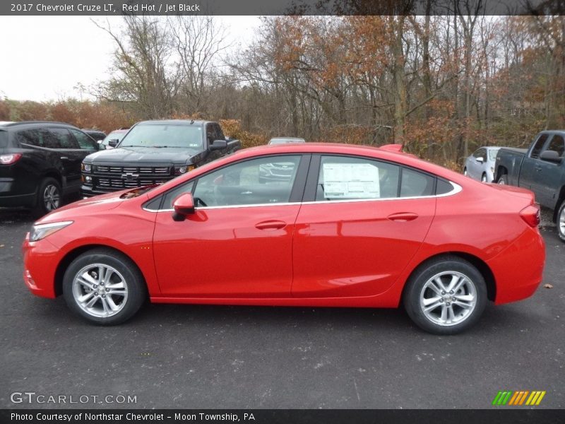 Red Hot / Jet Black 2017 Chevrolet Cruze LT