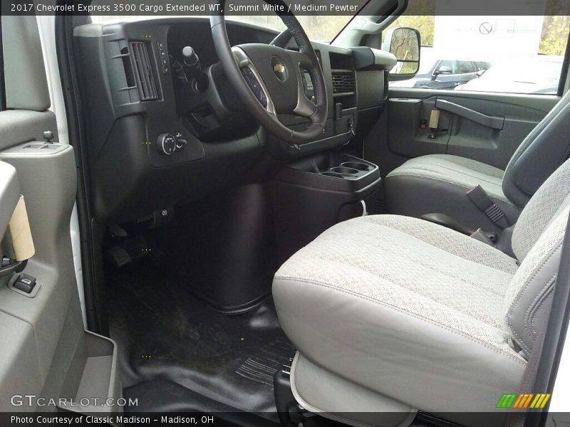 Summit White / Medium Pewter 2017 Chevrolet Express 3500 Cargo Extended WT