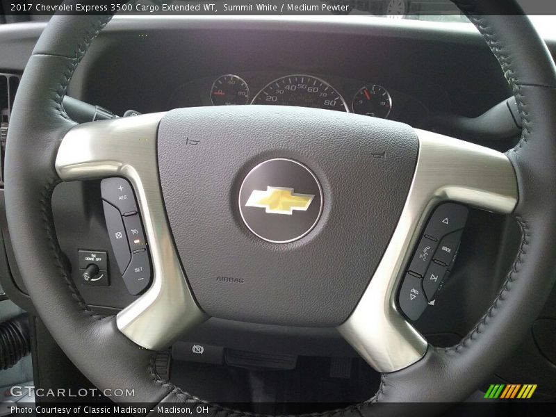 Summit White / Medium Pewter 2017 Chevrolet Express 3500 Cargo Extended WT