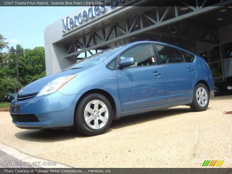 Seaside Blue Pearl / Dark Gray 2007 Toyota Prius Hybrid