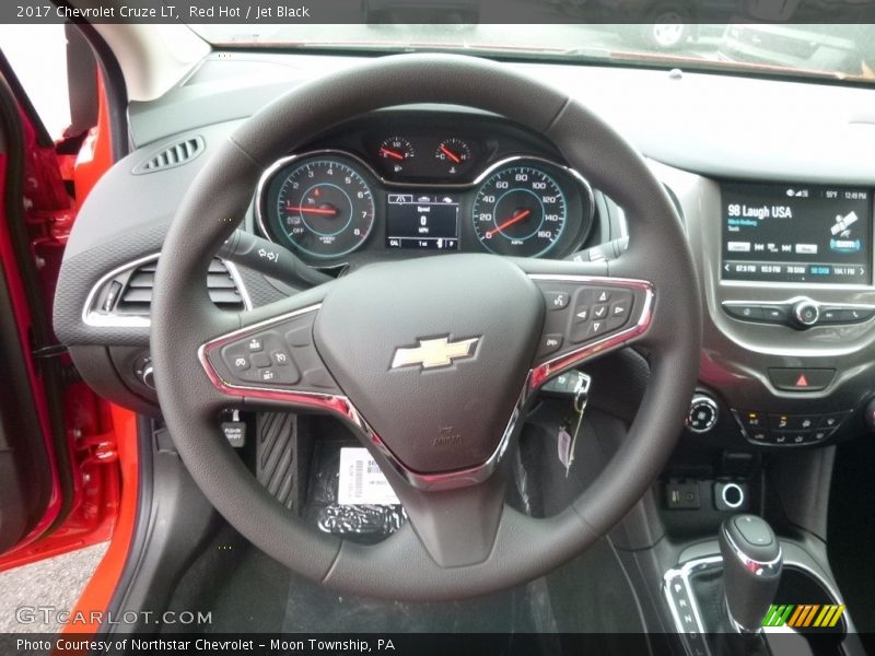 Red Hot / Jet Black 2017 Chevrolet Cruze LT