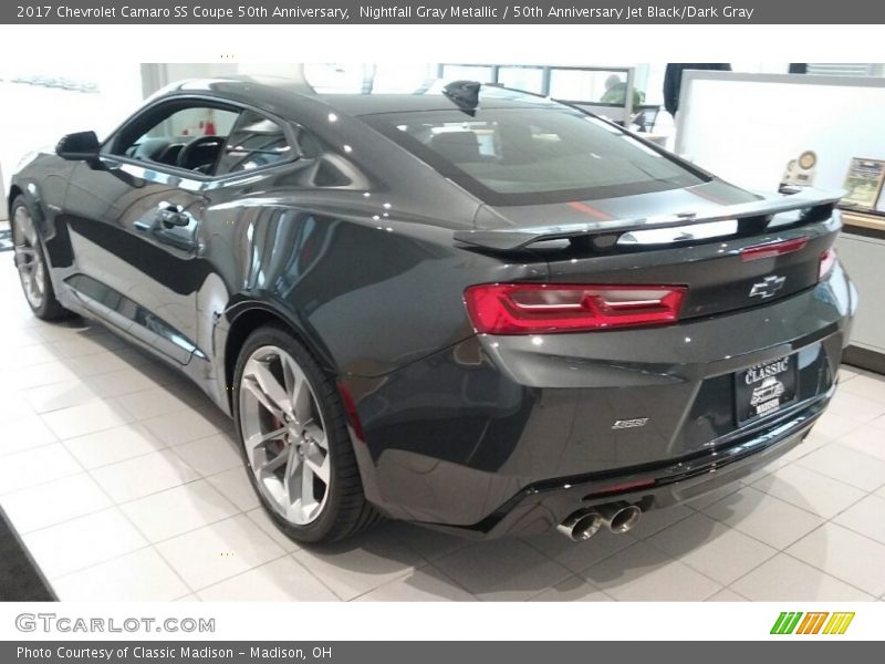 Nightfall Gray Metallic / 50th Anniversary Jet Black/Dark Gray 2017 Chevrolet Camaro SS Coupe 50th Anniversary