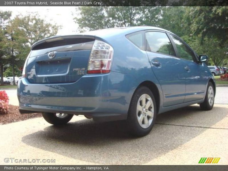 Seaside Blue Pearl / Dark Gray 2007 Toyota Prius Hybrid