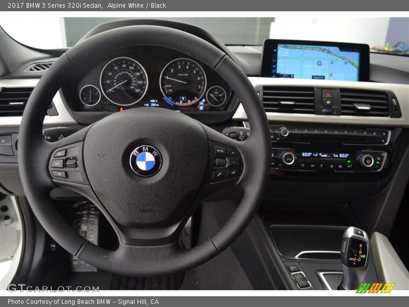 Alpine White / Black 2017 BMW 3 Series 320i Sedan