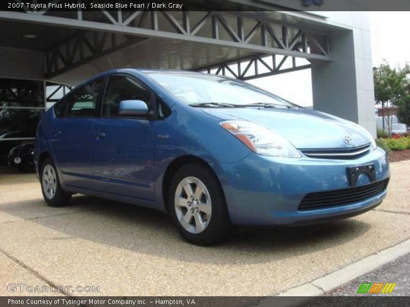 Seaside Blue Pearl / Dark Gray 2007 Toyota Prius Hybrid