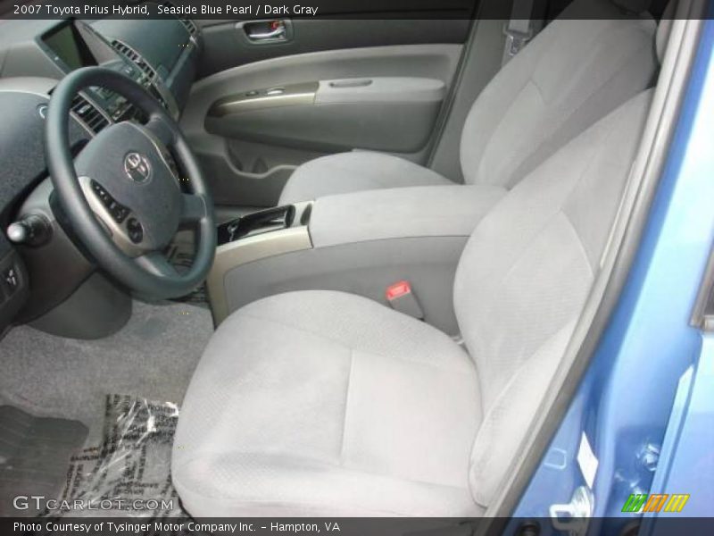 Seaside Blue Pearl / Dark Gray 2007 Toyota Prius Hybrid