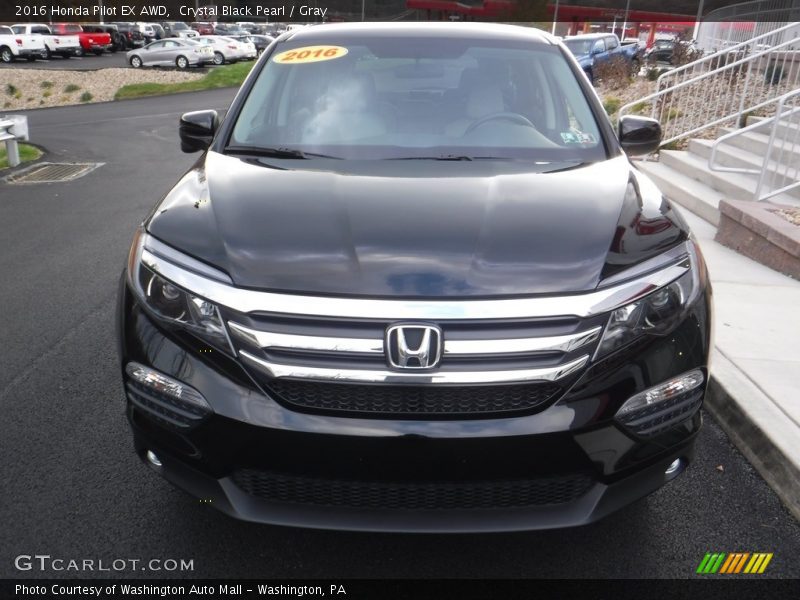 Crystal Black Pearl / Gray 2016 Honda Pilot EX AWD