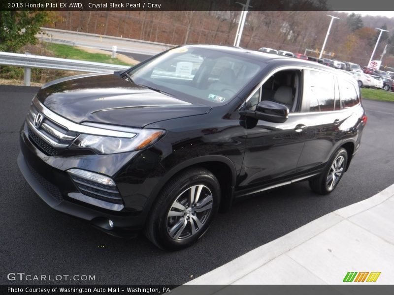 Crystal Black Pearl / Gray 2016 Honda Pilot EX AWD