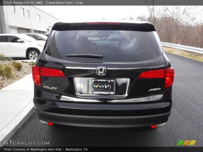 Crystal Black Pearl / Gray 2016 Honda Pilot EX AWD