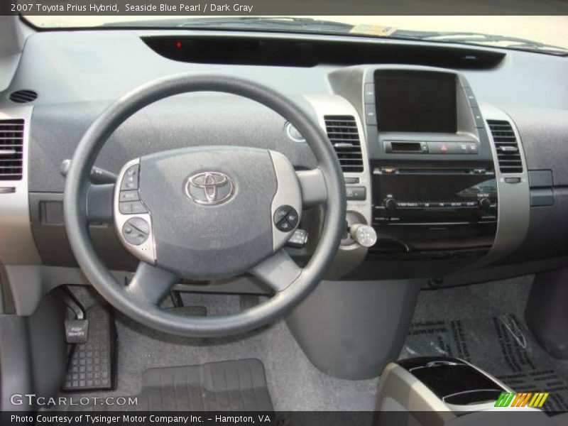 Seaside Blue Pearl / Dark Gray 2007 Toyota Prius Hybrid