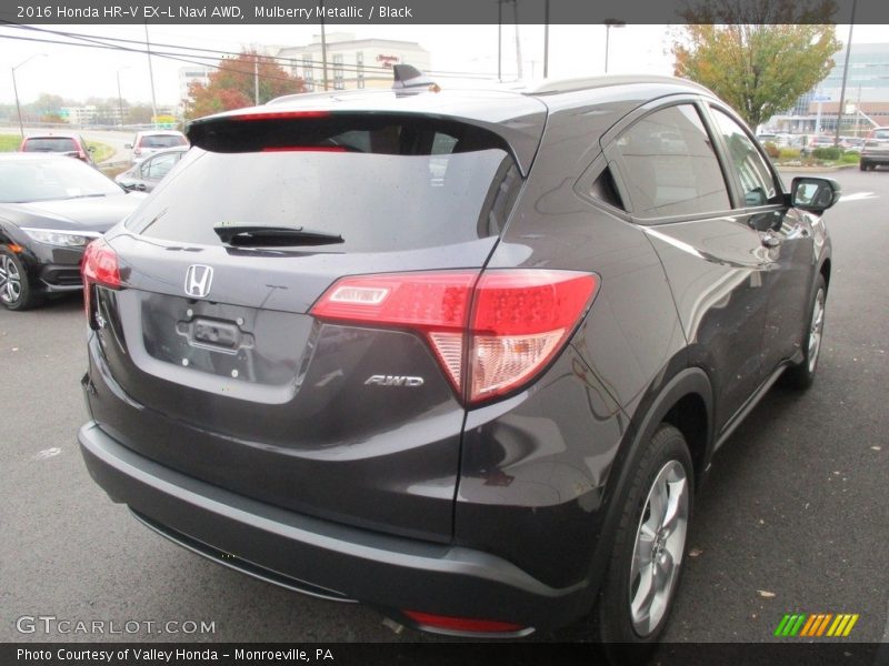 Mulberry Metallic / Black 2016 Honda HR-V EX-L Navi AWD