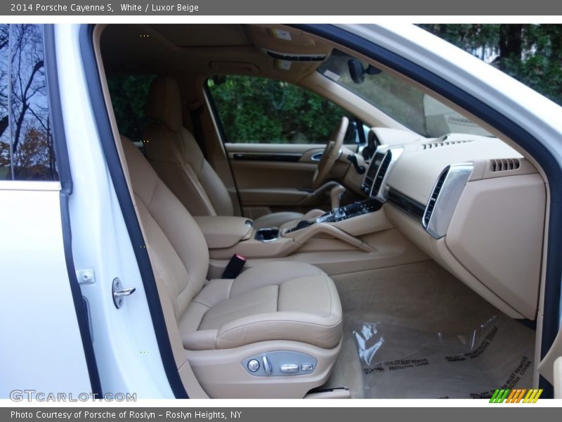 White / Luxor Beige 2014 Porsche Cayenne S