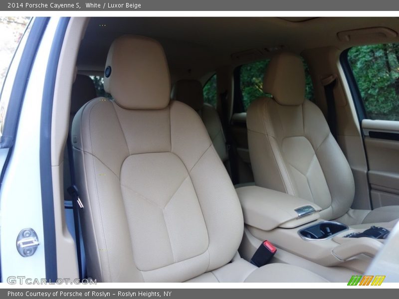 White / Luxor Beige 2014 Porsche Cayenne S