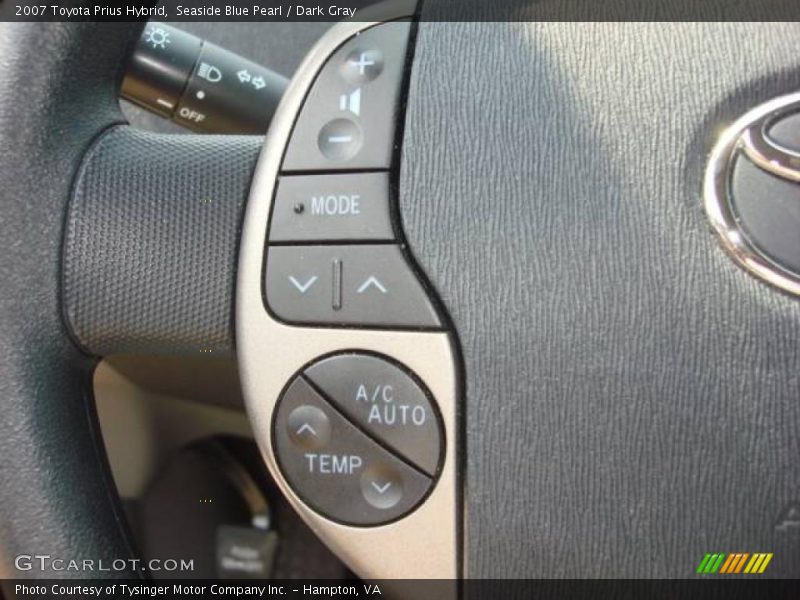 Seaside Blue Pearl / Dark Gray 2007 Toyota Prius Hybrid