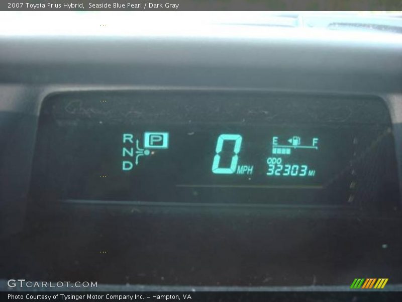 Seaside Blue Pearl / Dark Gray 2007 Toyota Prius Hybrid