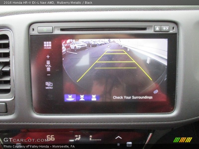 Mulberry Metallic / Black 2016 Honda HR-V EX-L Navi AWD