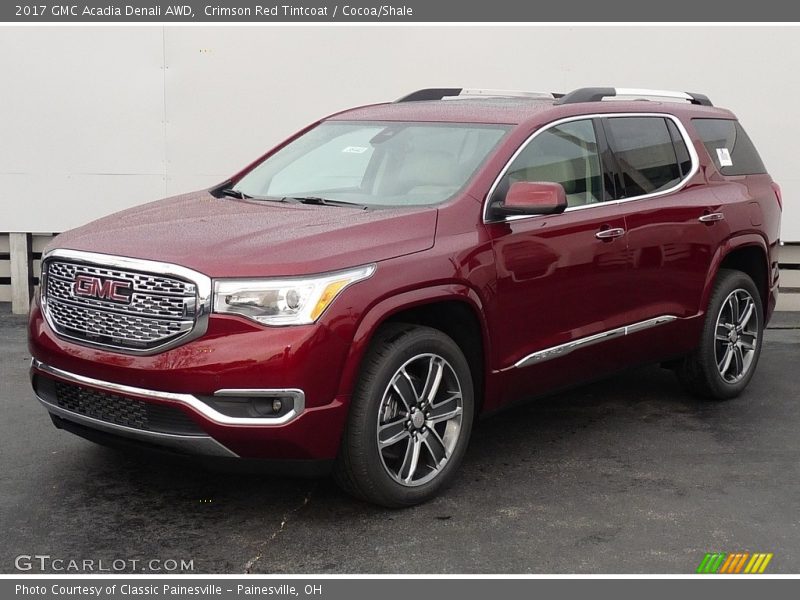 Crimson Red Tintcoat / Cocoa/Shale 2017 GMC Acadia Denali AWD