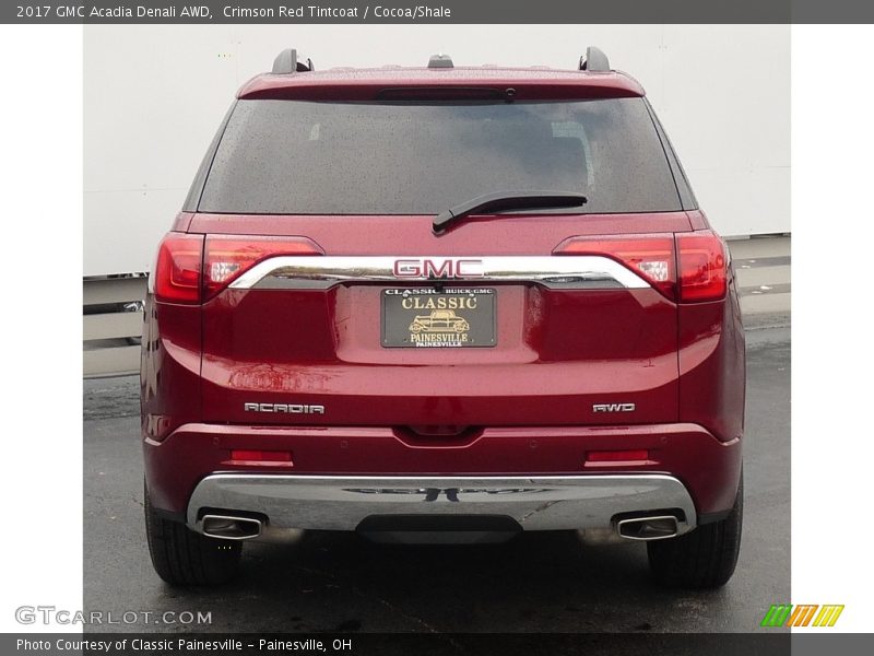 Crimson Red Tintcoat / Cocoa/Shale 2017 GMC Acadia Denali AWD