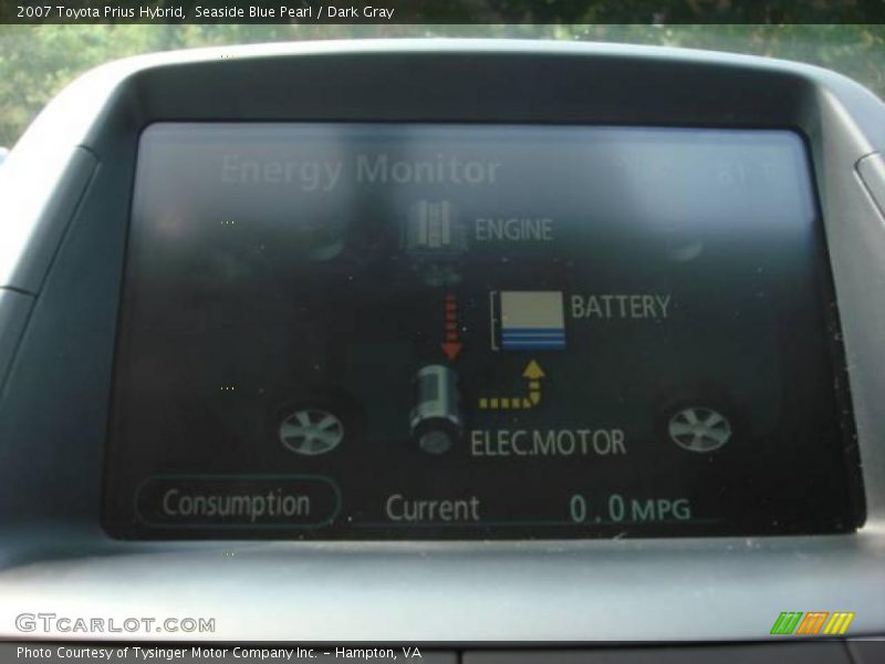 Seaside Blue Pearl / Dark Gray 2007 Toyota Prius Hybrid