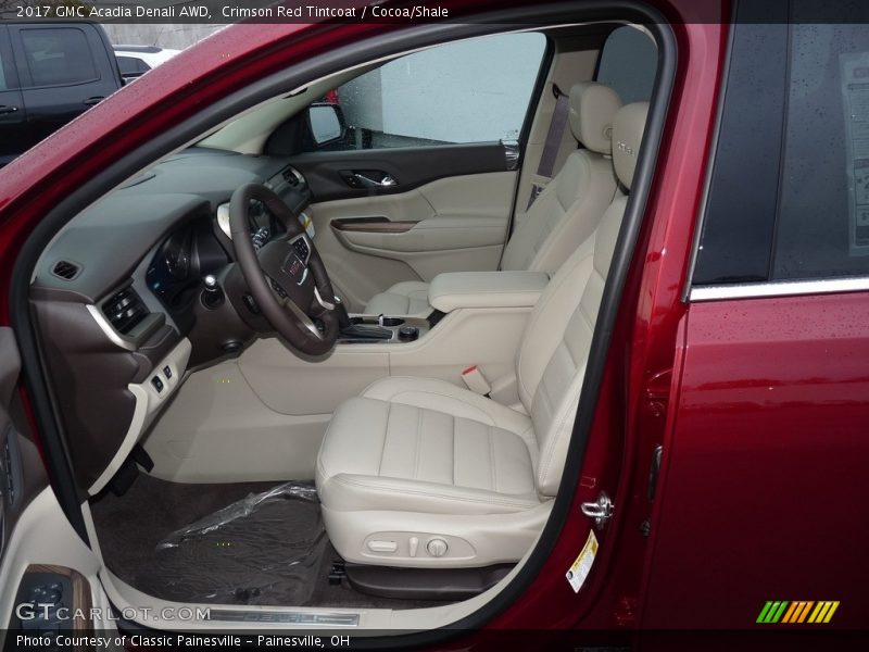 Crimson Red Tintcoat / Cocoa/Shale 2017 GMC Acadia Denali AWD